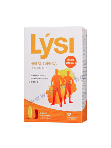 ЛИЗИ ХЕЛТ ДУЕТ - ОМЕГА 3 + ВИТАМИНИ + МИНЕРАЛИ дози * 32