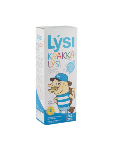 ЛИЗИ МАСЛО ОТ ЧЕРЕН ДРОБ НА ТРЕСКА ЗА ДЕЦА 240 мл
