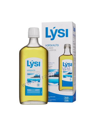 ЛИЗИ МАСЛО ОТ ЧЕРЕН ДРОБ НА ИСЛАНДСКА РИБА ТРЕСКА 240 мл