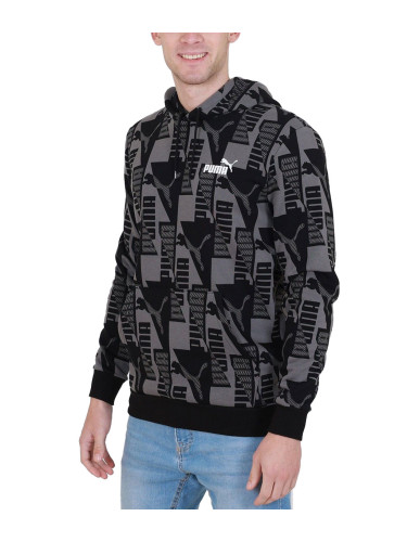 PUMA Power All Over Printed Hoodie Grey/Black