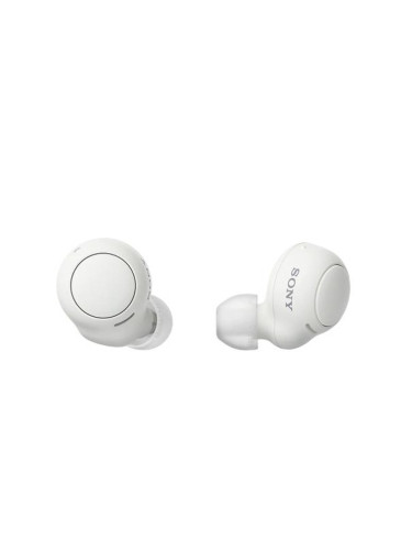 Слушалки Sony WF-C500, микрофон, Bluetooth, тип "тапи", IPX4, до 10 часа време на работа, бели