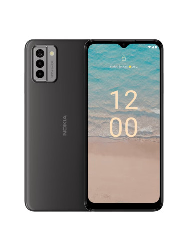Смартфон Nokia G22(Meteor Grey), поддържа 2 SIM карти, 6.52" (16.56 cm) 90Hz IPS дисплей, осемядрен Unisoc T606, 4GB RAM, 128GB Flash памет (+microSD слот), 50.0 + 2.0 + 2.0 MPix камера, Android, 196g
