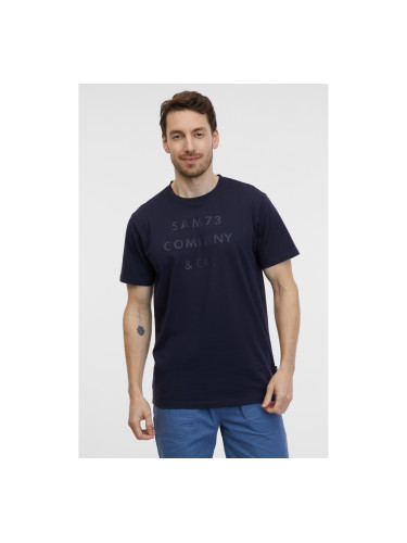 Dark blue men's T-shirt SAM 73 Milhouse