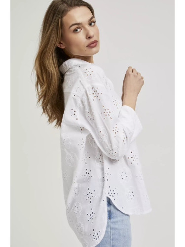 Marisse Women's Shirt L-Ko-4339 White