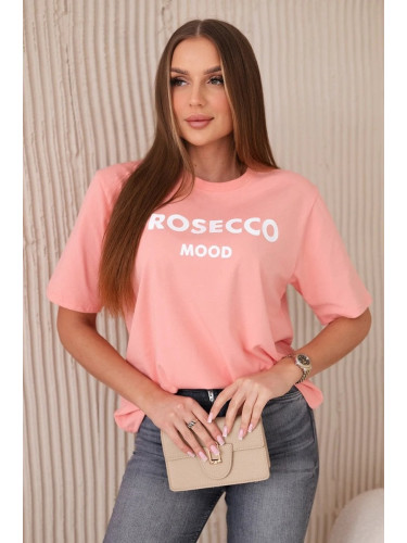 Cotton blouse Prosecco Mood salmon