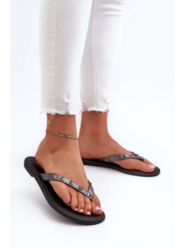 [Плоски гъвкави дамски джапанки ZAXY