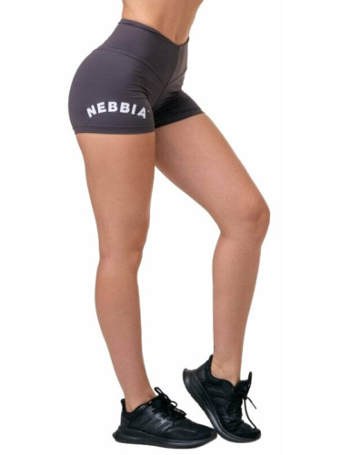 Nebbia Classic Hero High-Waist Shorts Marron XS Фитнес панталон
