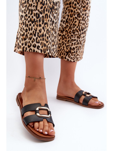 Равни дамски джапанки от еко кожа Sergio Leone