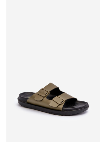 BIG STAR SHOES Мъжки леки дунапренени чехли Big Star MM174324 Тъмно зелено