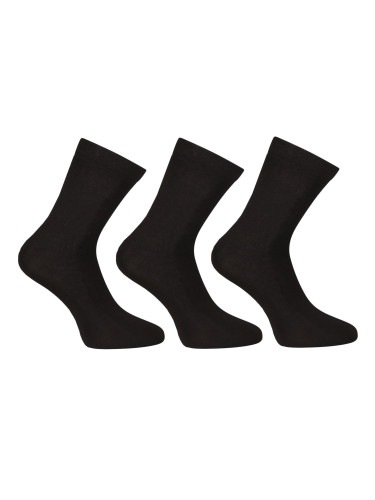 3PACK Nedeto Ankle Socks - Bamboo Black