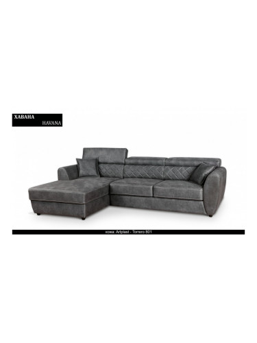 Ъглов диван Havana BM, с ракла, разтегателен