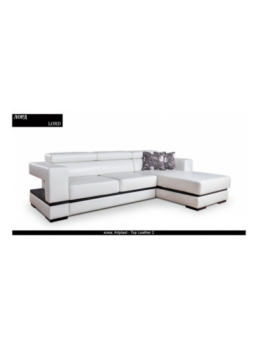 Ъглов диван Lord BM, с ракла, разтегателен