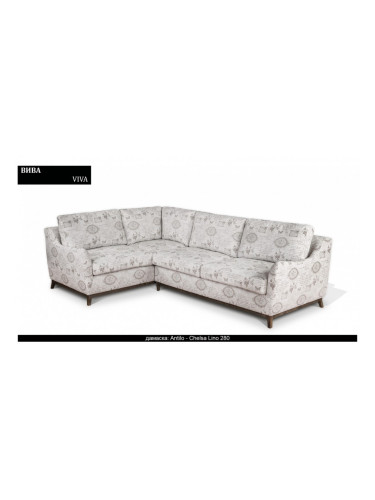 Ъглов диван Viva BM, разтегателен