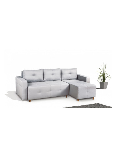 Ъглов диван Domino BM, с ракла, разтегателен