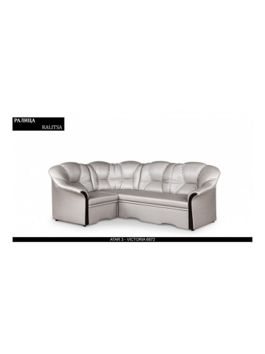 Ъглов диван Ralitsa BM, разтегателен с чекмедже