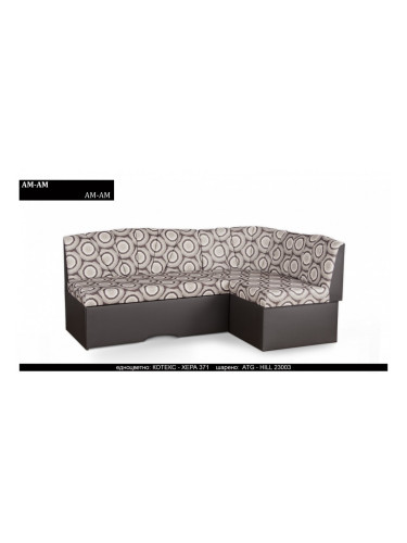 Ъглов диван Am-am BM стандарт, с ракла, разтегателен