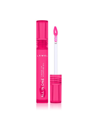 LAMEL All in One Lip Tinted Plumping Oil тониращо олио за устни за увеличаване на обема № 404 Berry Ice 3 мл.
