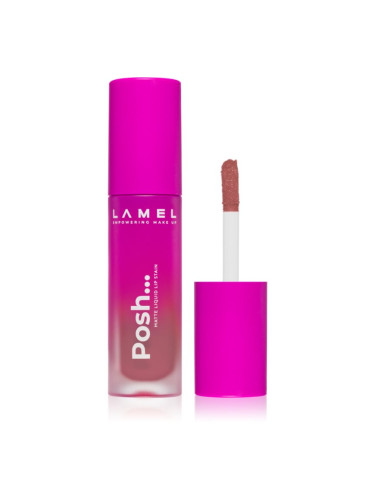 LAMEL Posh Matte Liquid Lip Stain дълготрайно матово течно червило цвят №401 4 гр.