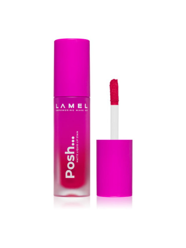 LAMEL Posh Matte Liquid Lip Stain дълготрайно матово течно червило цвят 407 4 гр.