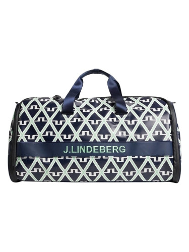 J.Lindeberg Garment Printed Duffel Bag JL Navy