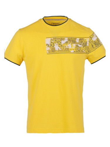 Тениска в жълто с печат пейсли