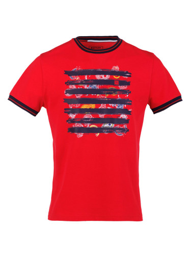 Тениска в червено с пейсли