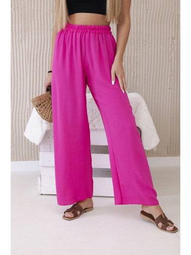 Pink wide trousers