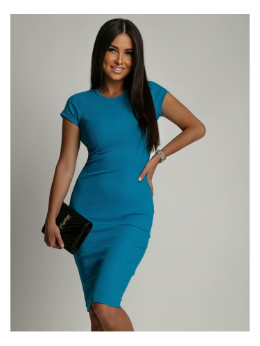 Women's dress Basic - turquoise