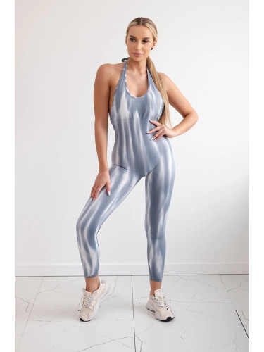 Fitness Suit With Push-Up Grey Color