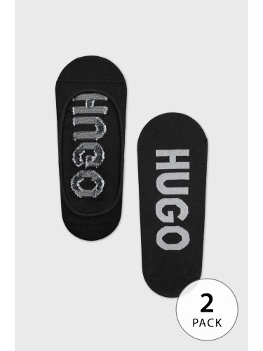 2PACK терлици HUGO Invisible Black