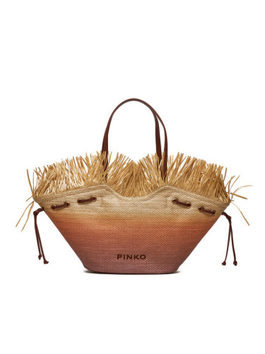 Pinko Дамска чанта Pagoda Extra Shopper . PE 24 PLTT 102911 A1R6 Бежов