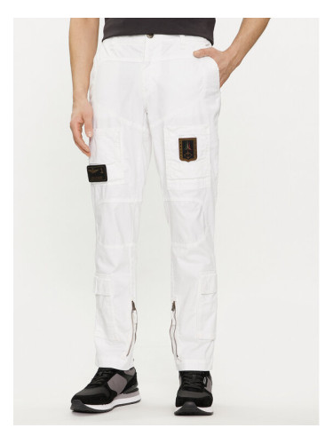 Aeronautica Militare Текстилни панталони 241PA1387CT1493 Бял Regular Fit