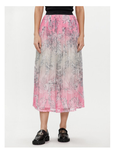 Liu Jo Плисирана пола TA4228 J4660 Розов Regular Fit