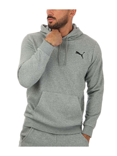 PUMA Essential Small Logo Hoodie Grey