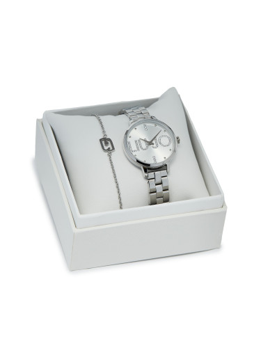 Комплект часовник и гривна Liu Jo Couple Plus TLJ2036 Сребрист
