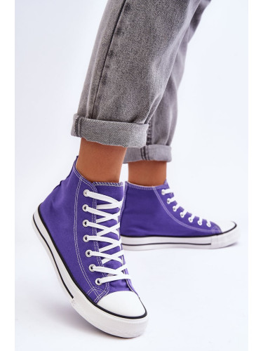 Women's classic high sneakers purple Remos