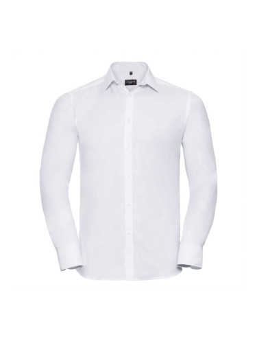 Men's Long Sleeve Herringbone Shirt Russell