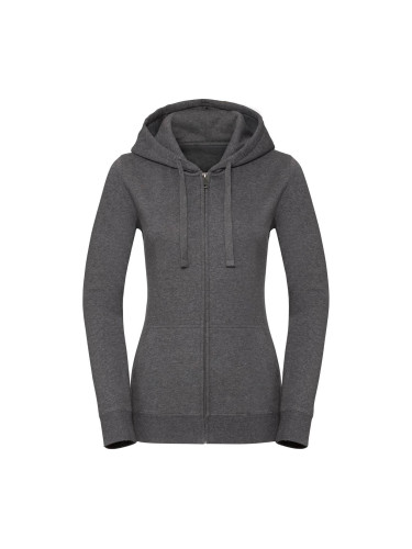 Women's Authentic Melange Zipped Hooded Sweat Russell