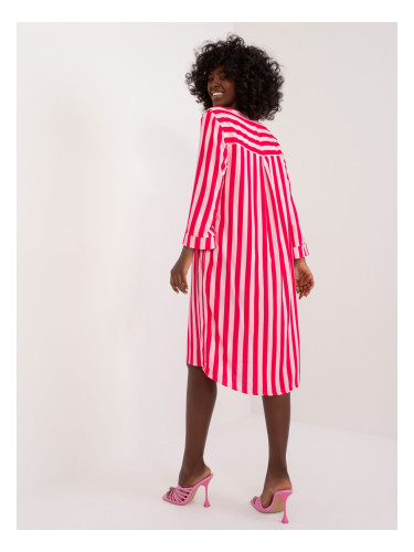 Fuchsia pink oversize striped dress SUBLEVEL