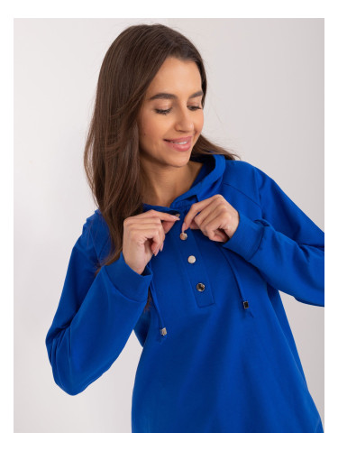 Cobalt blue women's hoodie