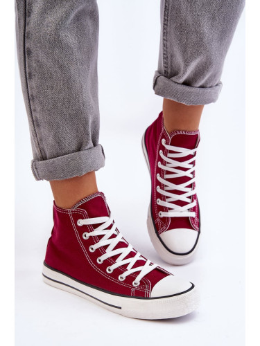 Women's Classic High Sneakers Claret Remos