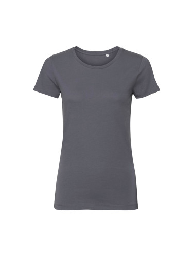 Dark grey women's t-shirt Pure Organic Russell