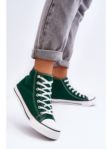 Women's Classic High Sneakers Green Remos