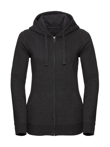 Women's Authentic Melange Zipped Hooded Sweat Russell