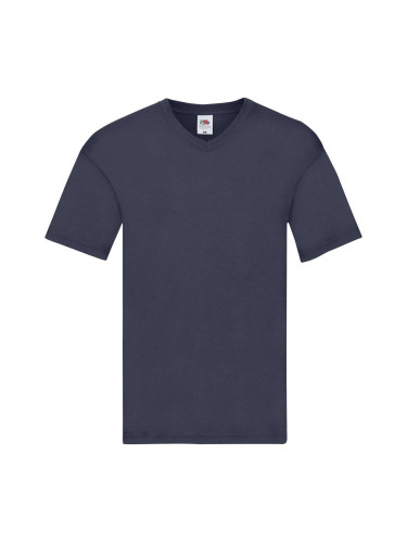 Navy blue men's t-shirt Original V-neck Fruit of the Loom