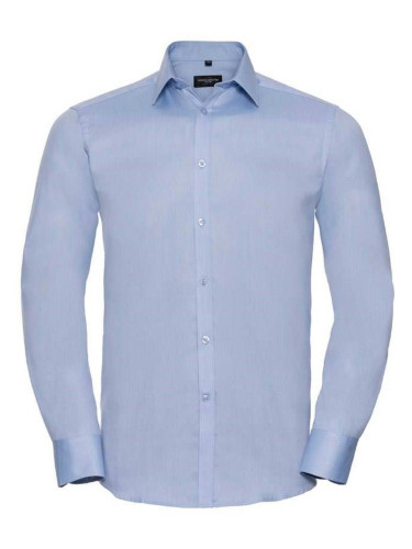 Men's Long Sleeve Herringbone Shirt Russell