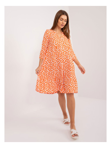 Dress-D73771M30214K-orange