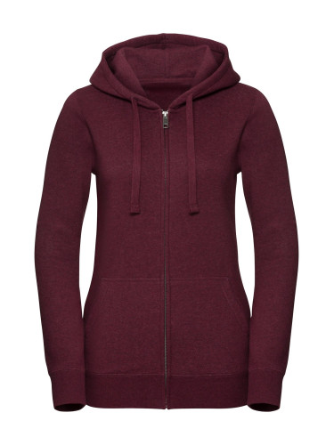 Women's Authentic Melange Zipped Hooded Sweat Russell