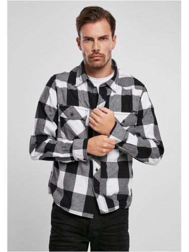 Plaid shirt white/black