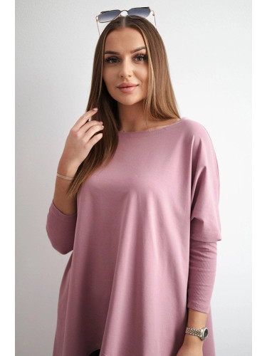 Oversize blouse dark pink